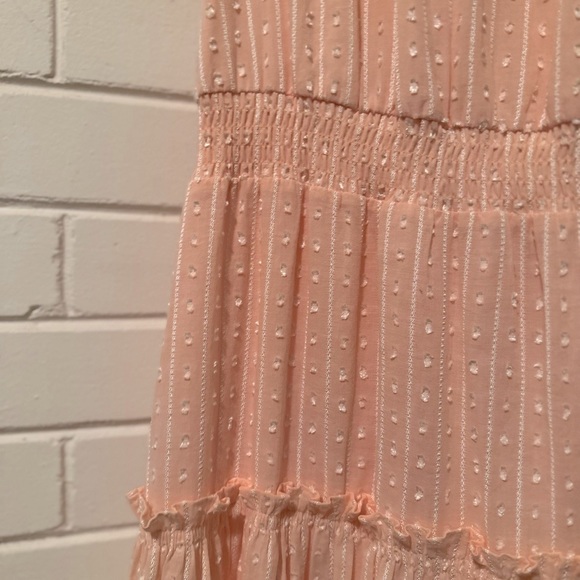 So pretty!! Tommy Hilfiger - Texture Cotton Blend Midi Dress - PINK - Size 4 - Picture 7 of 14